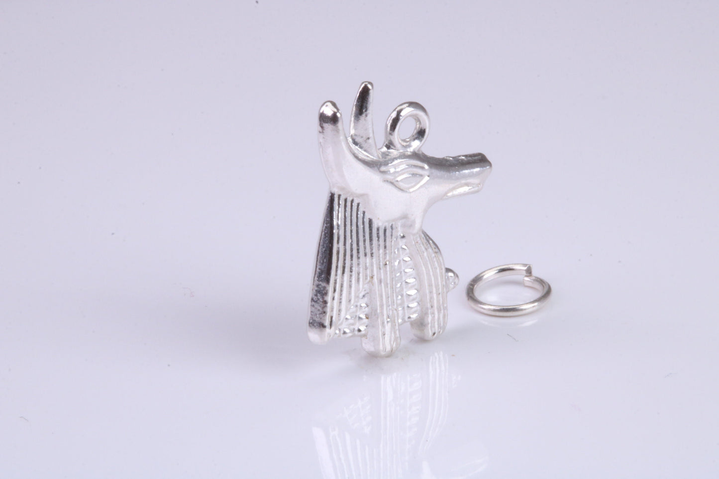 Egyptian Horus Charm, Traditional Charm, Made from Solid 925 Grade Sterling Silver, Complete with Attachment Link