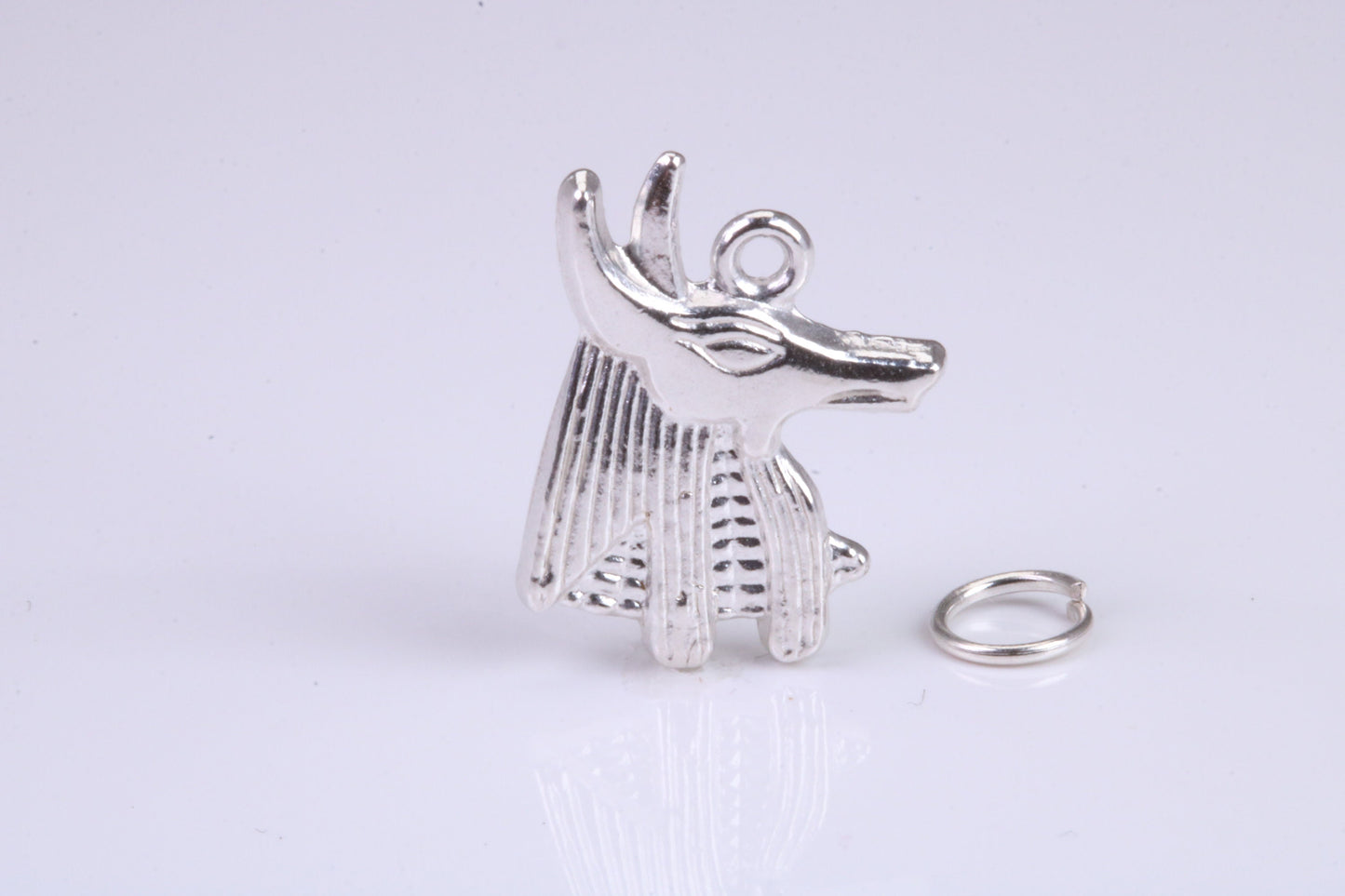 Egyptian Horus Charm, Traditional Charm, Made from Solid 925 Grade Sterling Silver, Complete with Attachment Link