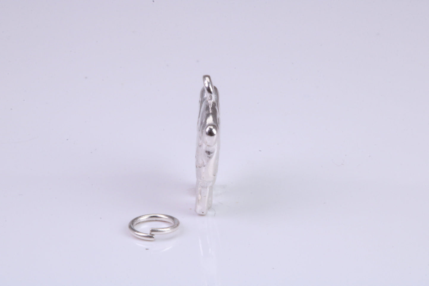 Sheep Charm, Traditional Charm, Made from Solid 925 Grade Sterling Silver, Complete with Attachment Link