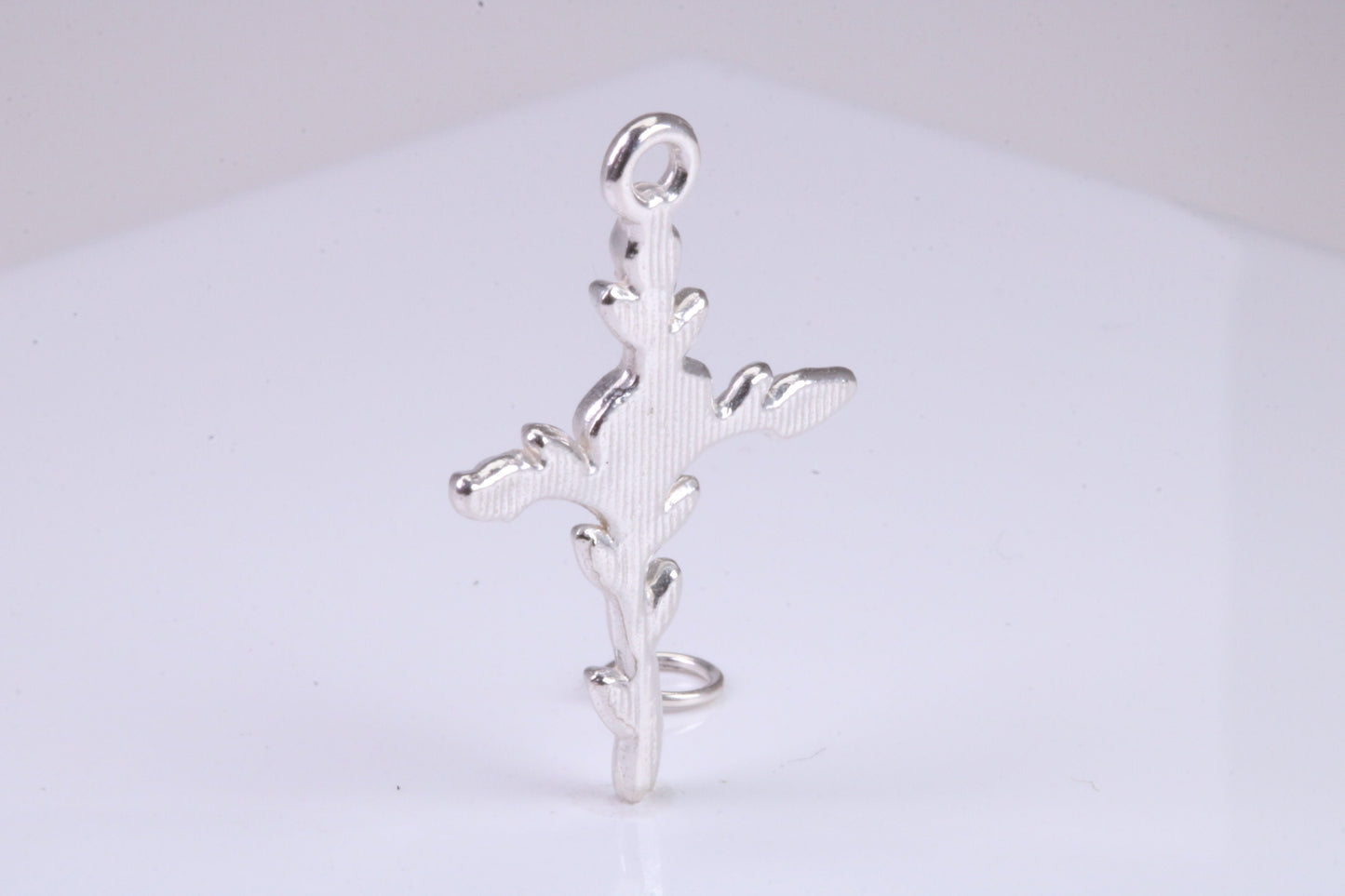 33 mm Long Cross Necklace, made from solid Sterling Silver, With 18 Inch Long Chain