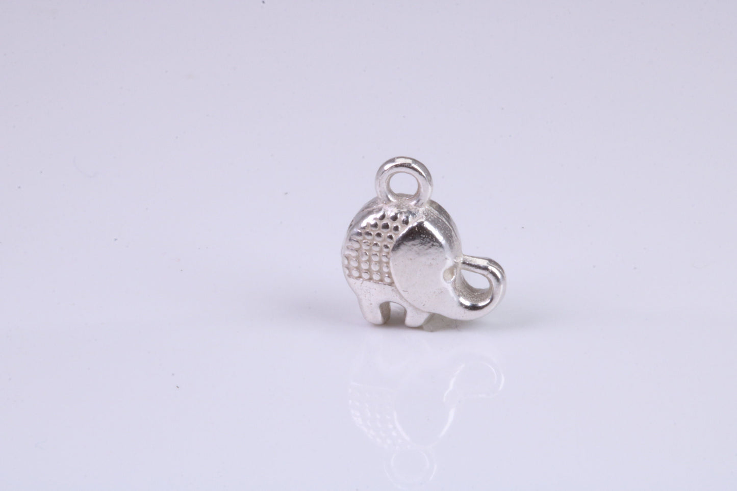 Elephant Charm, Traditional Charm, Made from Solid 925 Grade Sterling Silver, Complete with Attachment Link