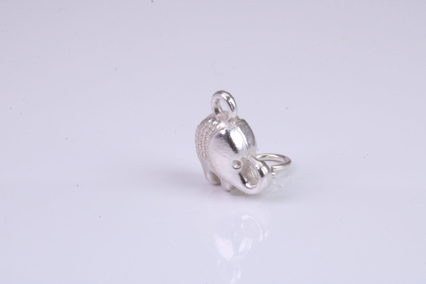 Elephant Charm, Traditional Charm, Made from Solid 925 Grade Sterling Silver, Complete with Attachment Link