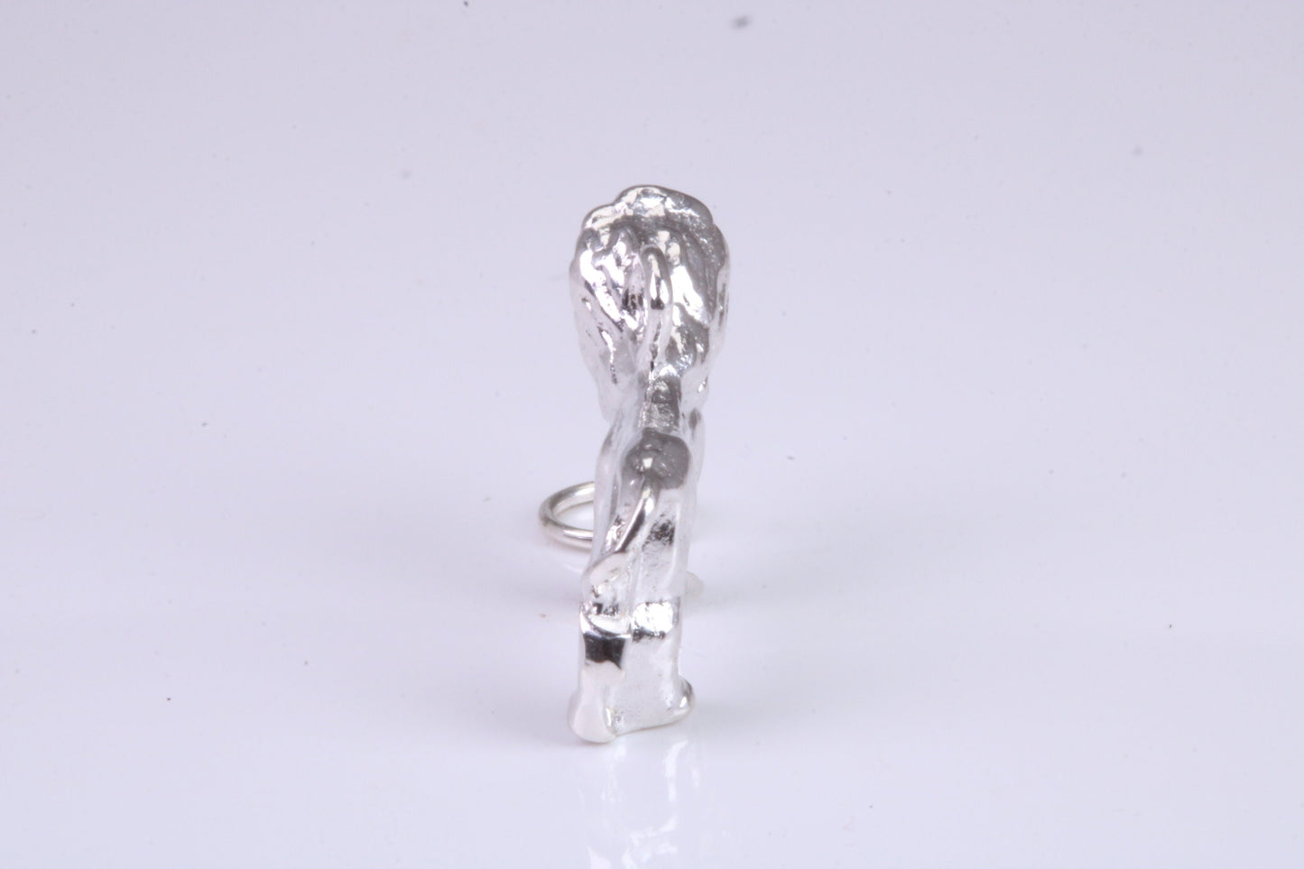 Lion Charm, Traditional Charm, Made from Solid 925 Grade Sterling Silver, Complete with Attachment Link
