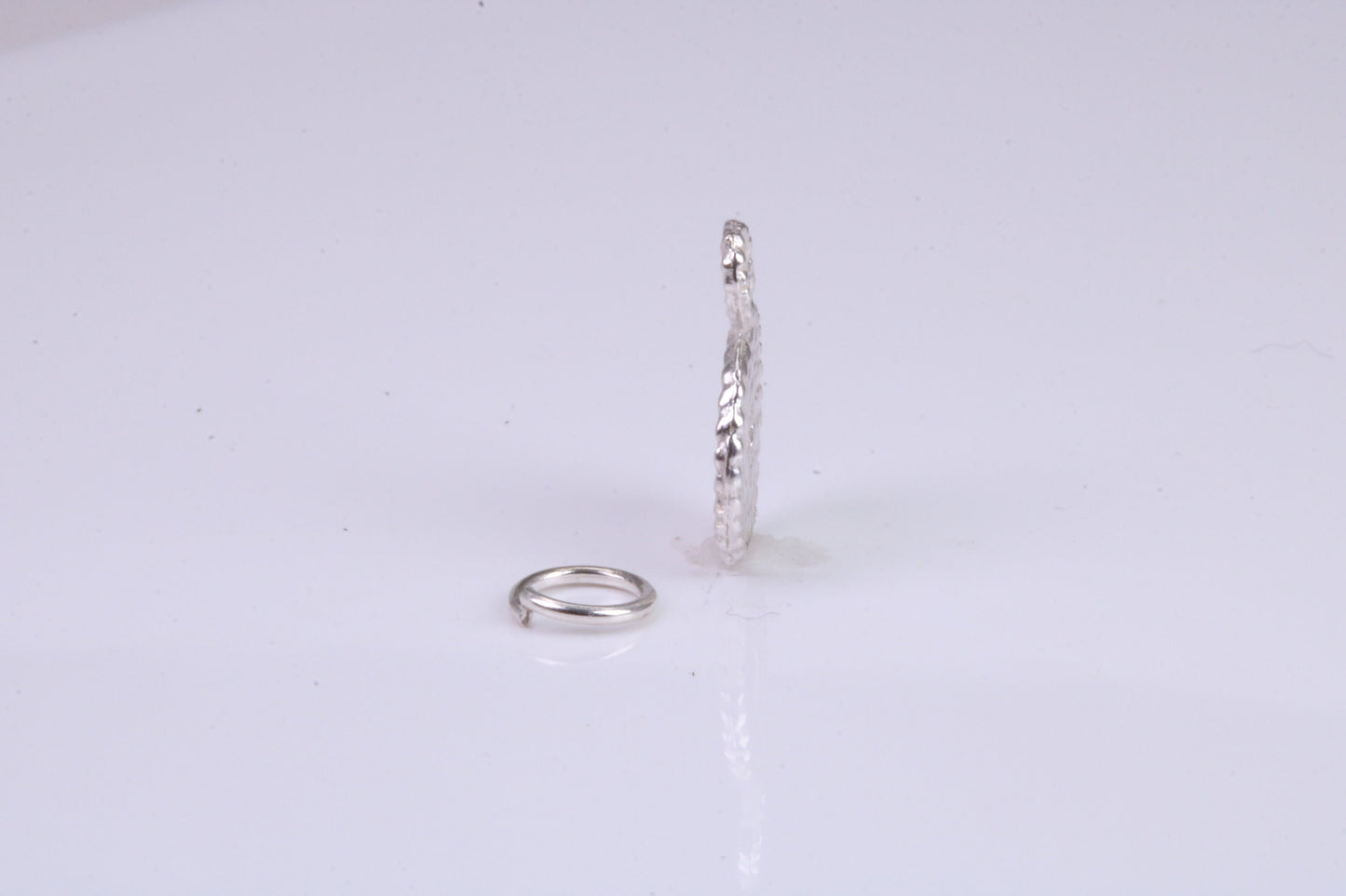 Rope Charm, Traditional Charm, Made from Solid 925 Grade Sterling Silver, Complete with Attachment Link