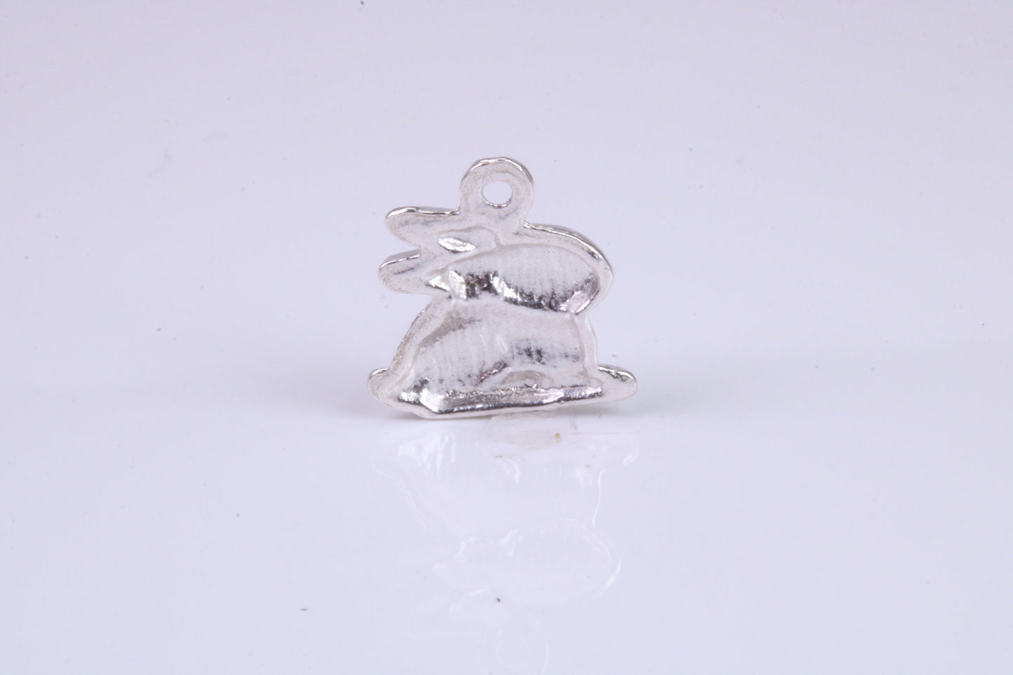 Bunny Rabbit Charm, Traditional Charm, Made from Solid 925 Grade Sterling Silver, Complete with Attachment Link