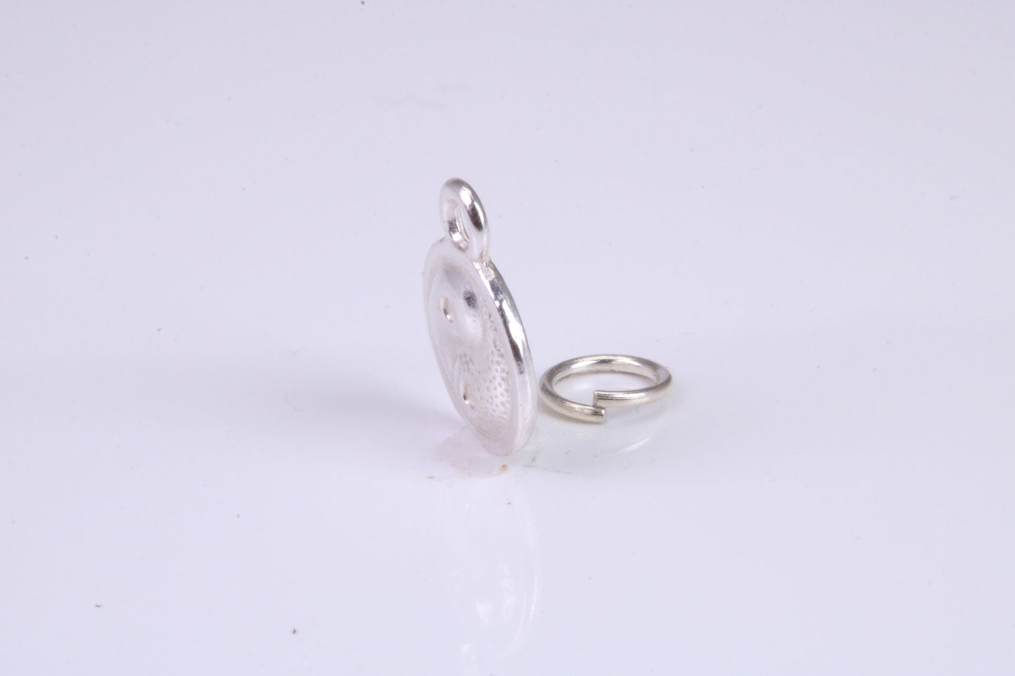 Ying and Yang Charm, Traditional Charm, Made from Solid 925 Grade Sterling Silver, Complete with Attachment Link