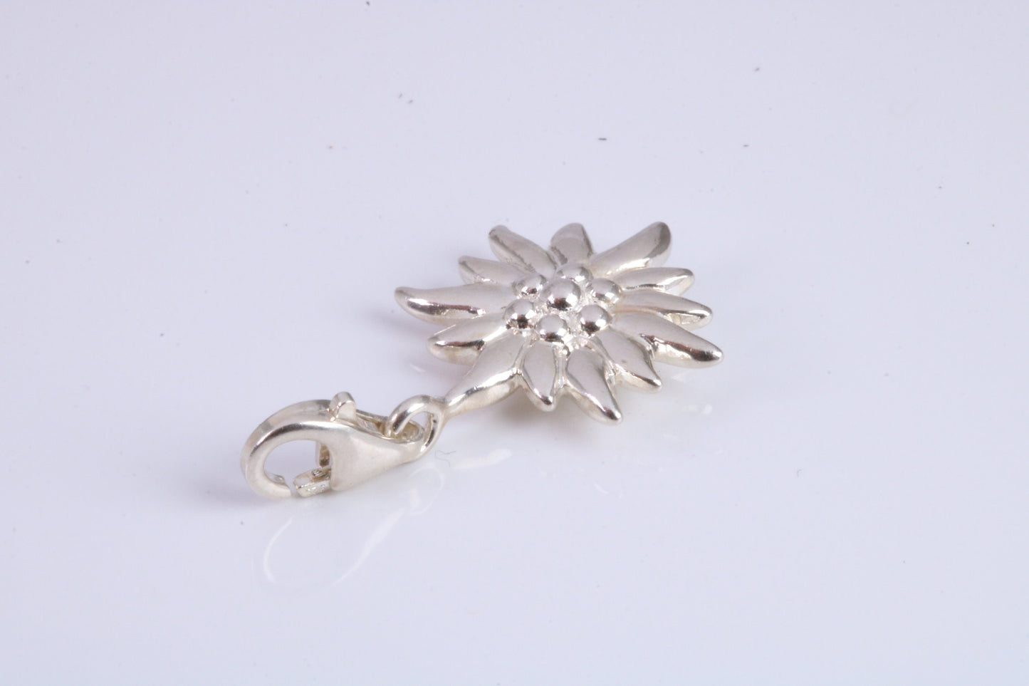 Sun Charm, Traditional Charm, Made from Solid 925 Grade Sterling Silver, Complete with Attachment Link