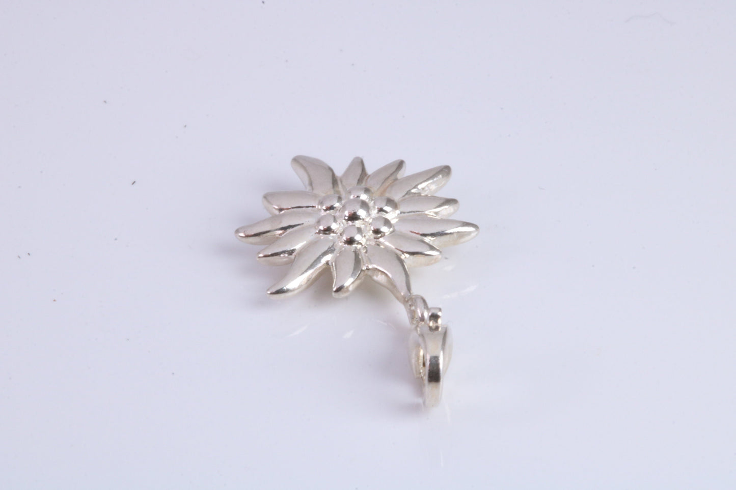 Sun Charm, Traditional Charm, Made from Solid 925 Grade Sterling Silver, Complete with Attachment Link