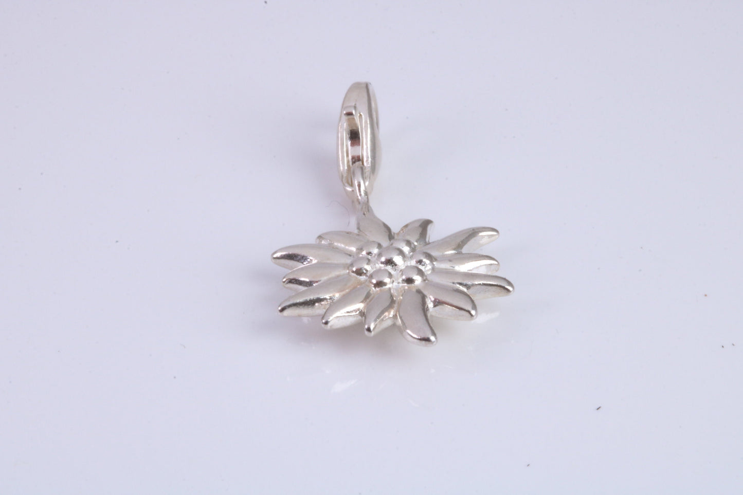 Sun Charm, Traditional Charm, Made from Solid 925 Grade Sterling Silver, Complete with Attachment Link