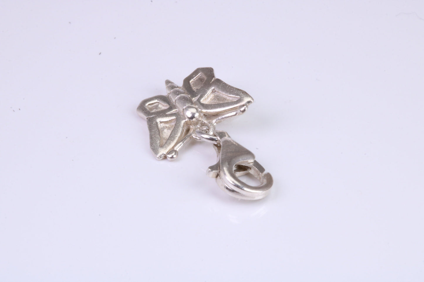 Butterfly Charm, Traditional Charm, Made from Solid 925 Grade Sterling Silver, Complete with Attachment Link