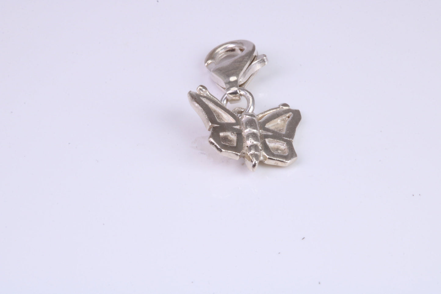 Butterfly Charm, Traditional Charm, Made from Solid 925 Grade Sterling Silver, Complete with Attachment Link