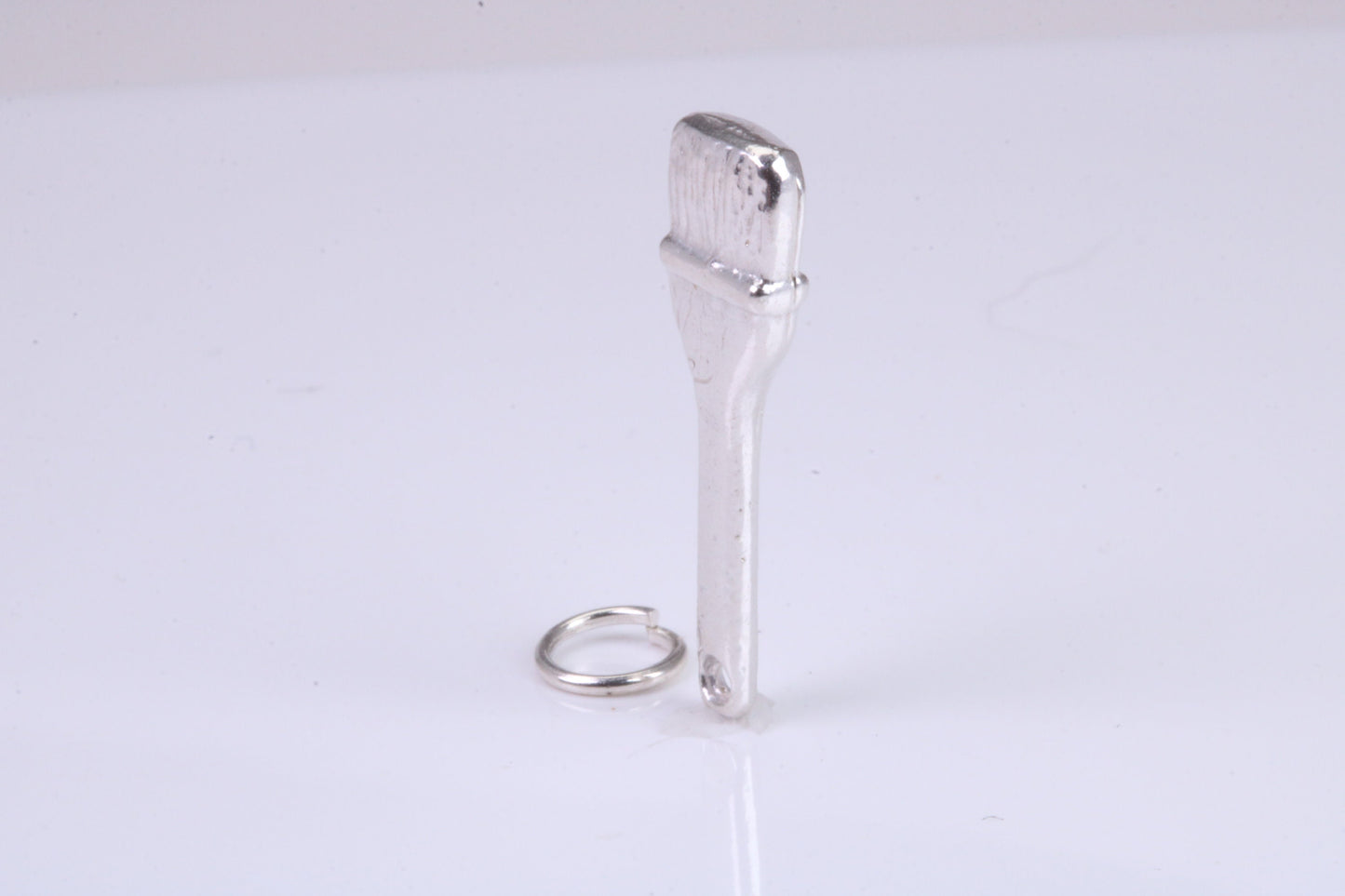 Paint Brush Charm, Traditional Charm, Made from Solid 925 Grade Sterling Silver, Complete with Attachment Link