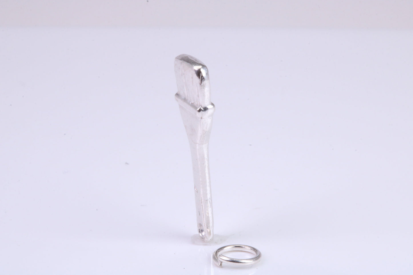 Paint Brush Charm, Traditional Charm, Made from Solid 925 Grade Sterling Silver, Complete with Attachment Link