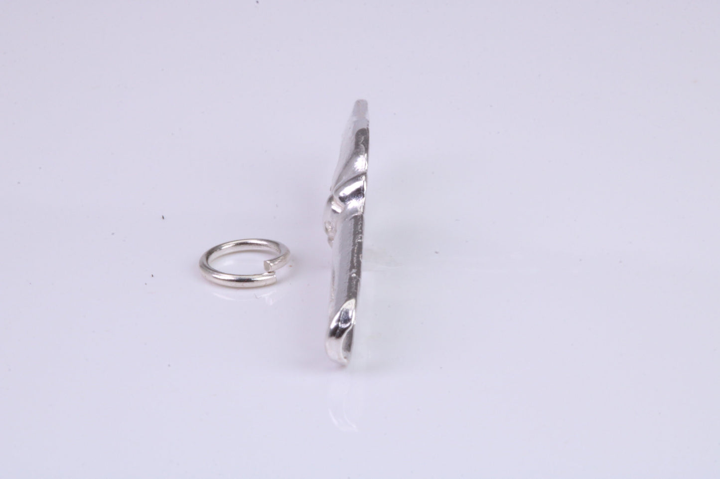 Fountain Pen Nib Charm, Traditional Charm, Made from Solid 925 Grade Sterling Silver, Complete with Attachment Link