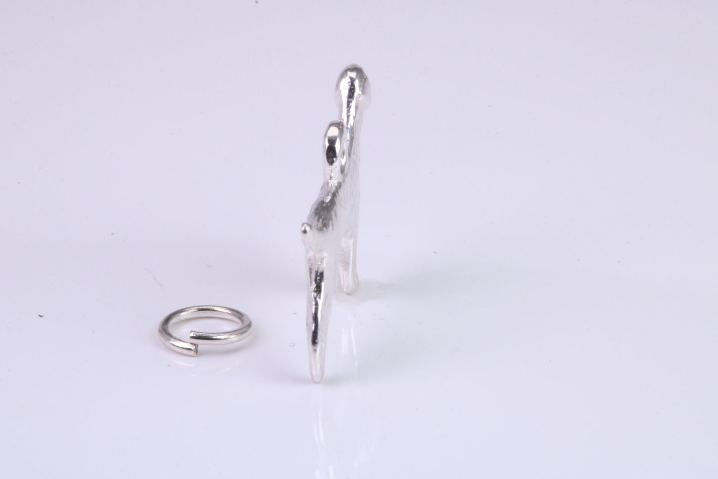 Pointer Dog Charm, Traditional Charm, Made from Solid 925 Grade Sterling Silver, Complete with Attachment Link