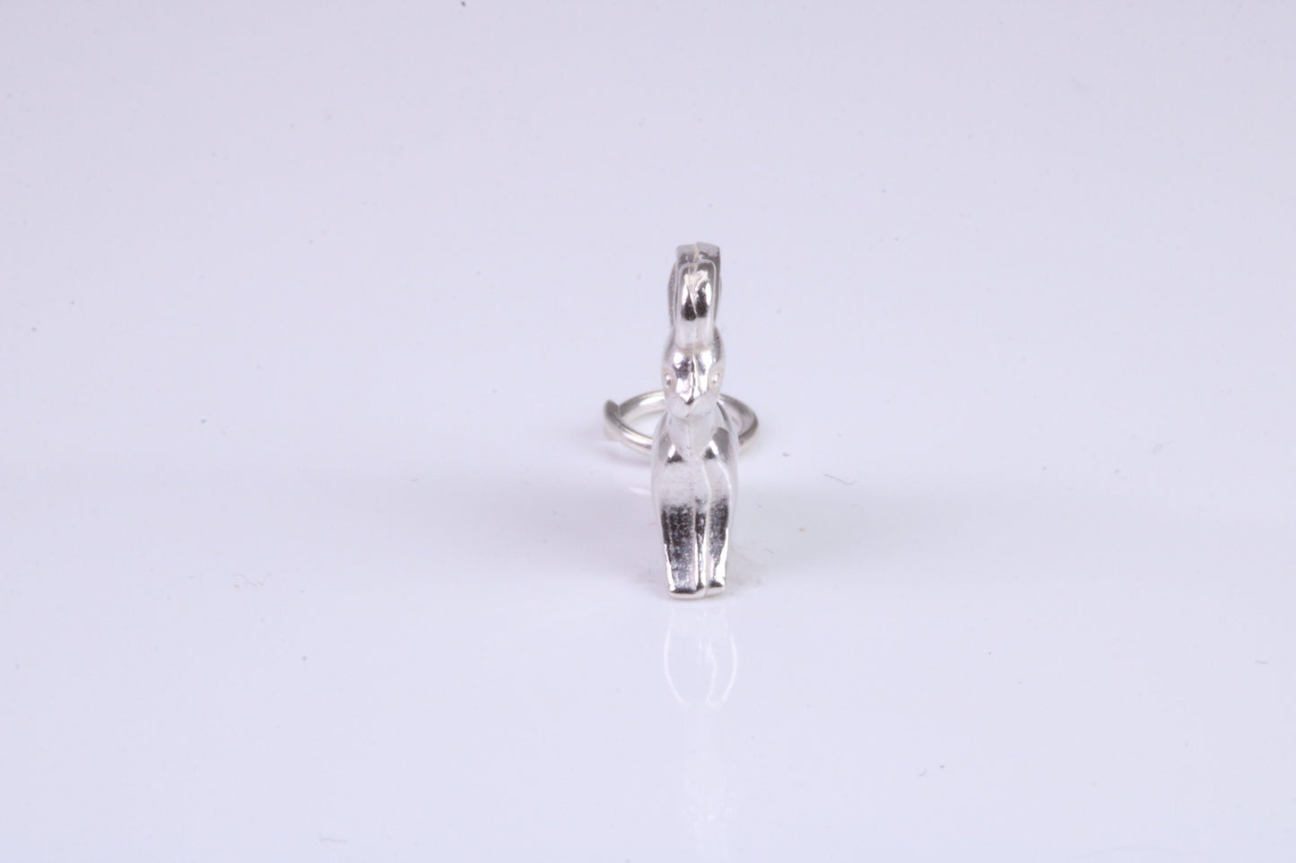 Bunny Rabbit Charm, Traditional Charm, Made from Solid 925 Grade Sterling Silver, Complete with Attachment Link
