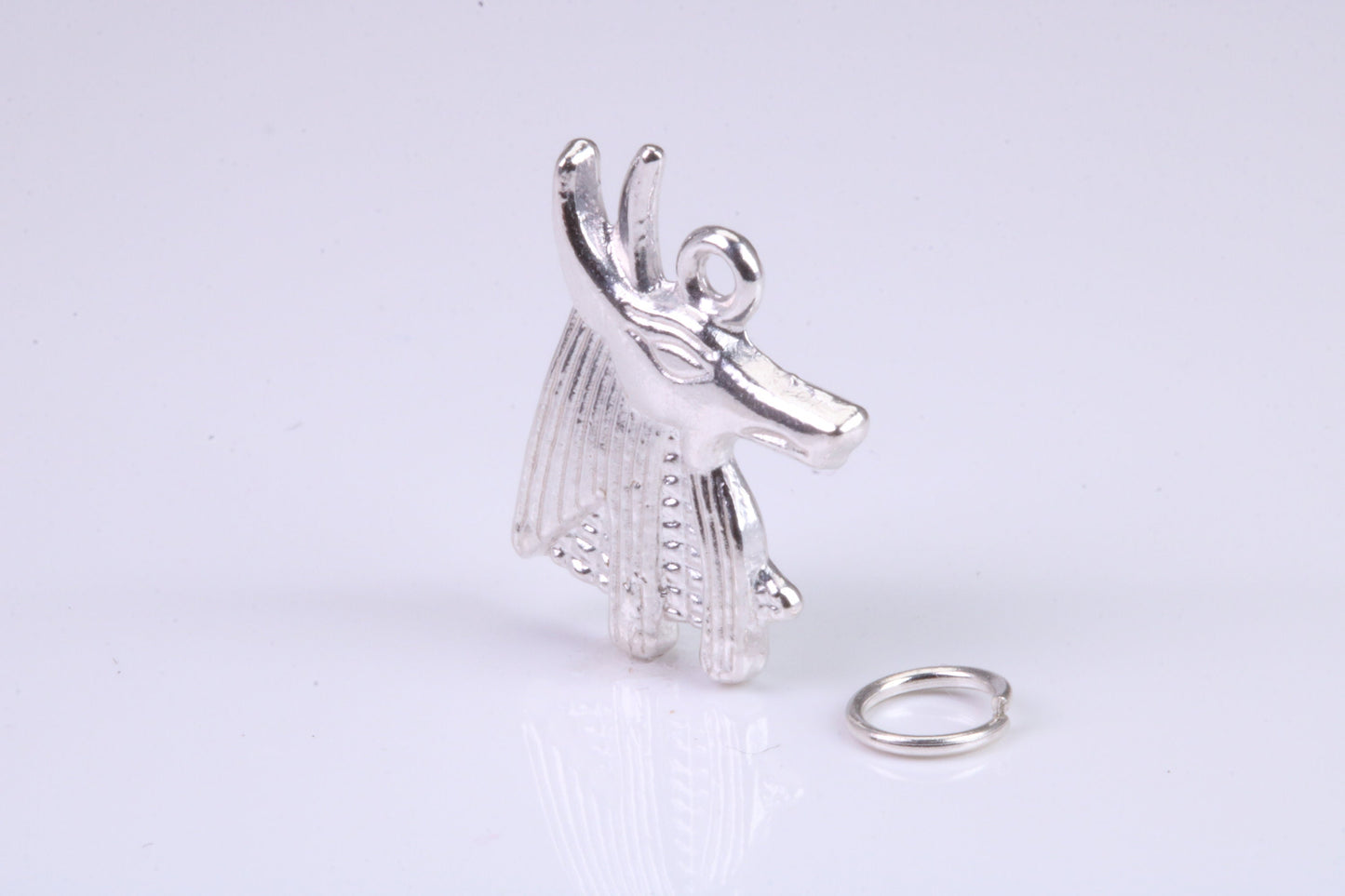 Egyptian Horus Charm, Traditional Charm, Made from Solid 925 Grade Sterling Silver, Complete with Attachment Link