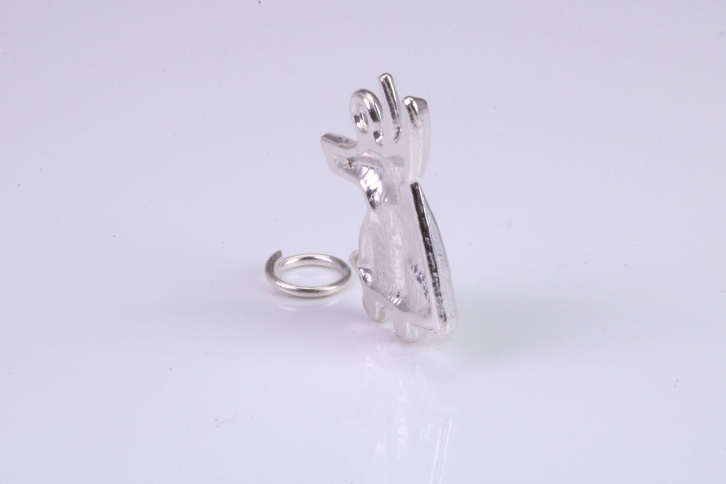 Egyptian Horus Charm, Traditional Charm, Made from Solid 925 Grade Sterling Silver, Complete with Attachment Link