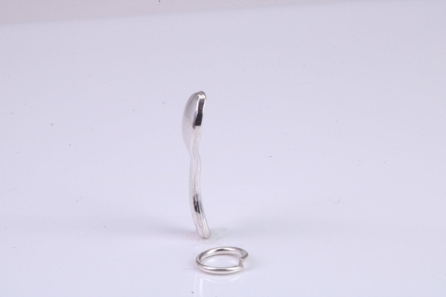 Spoon Charm, Traditional Charm, Made from Solid 925 Grade Sterling Silver, Complete with Attachment Link