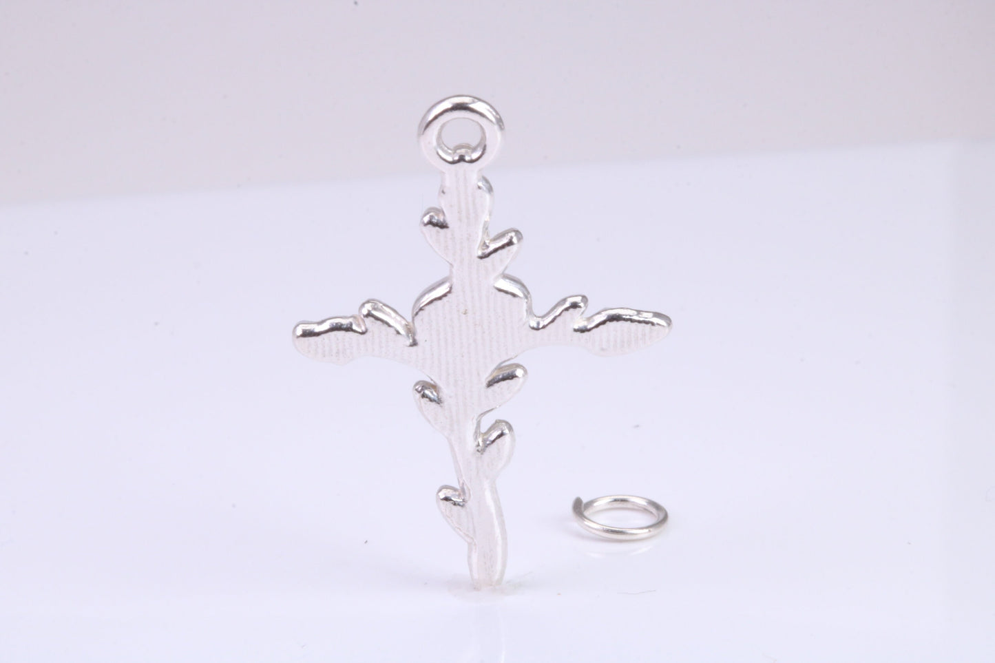 33 mm Long Cross Necklace, made from solid Sterling Silver, With 18 Inch Long Chain
