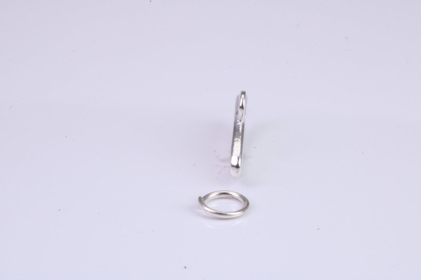 Peace Charm, Traditional Charm, Made from Solid 925 Grade Sterling Silver, Complete with Attachment Link