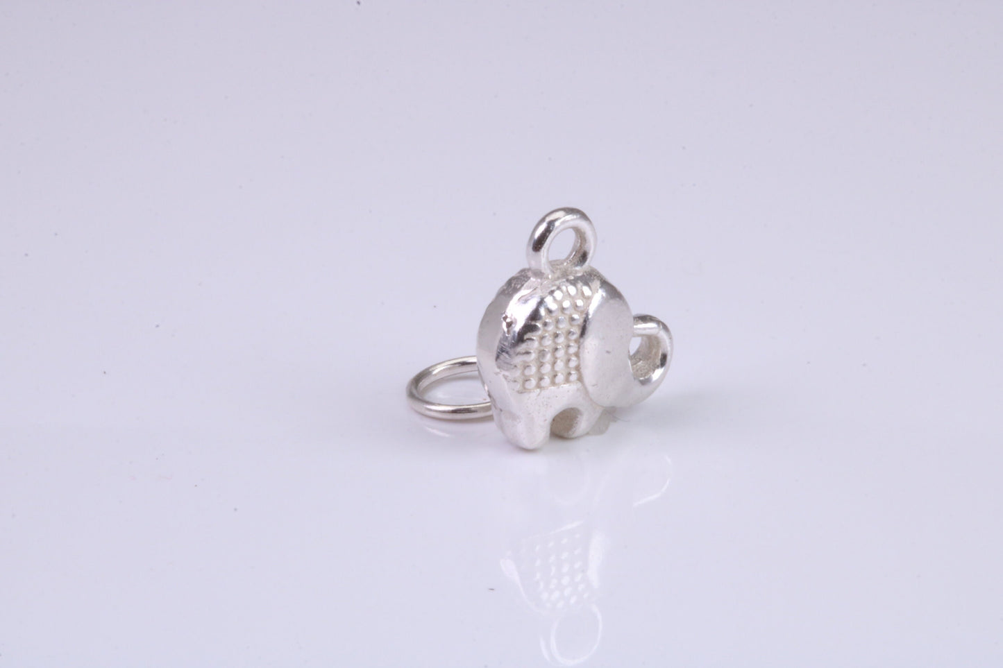 Elephant Charm, Traditional Charm, Made from Solid 925 Grade Sterling Silver, Complete with Attachment Link