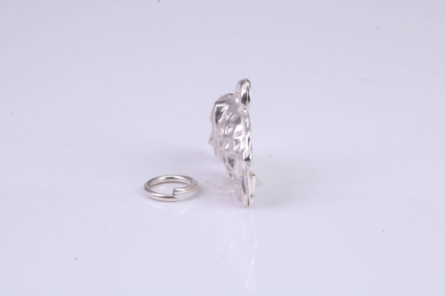 Elephant Charm, Traditional Charm, Made from Solid 925 Grade Sterling Silver, Complete with Attachment Link