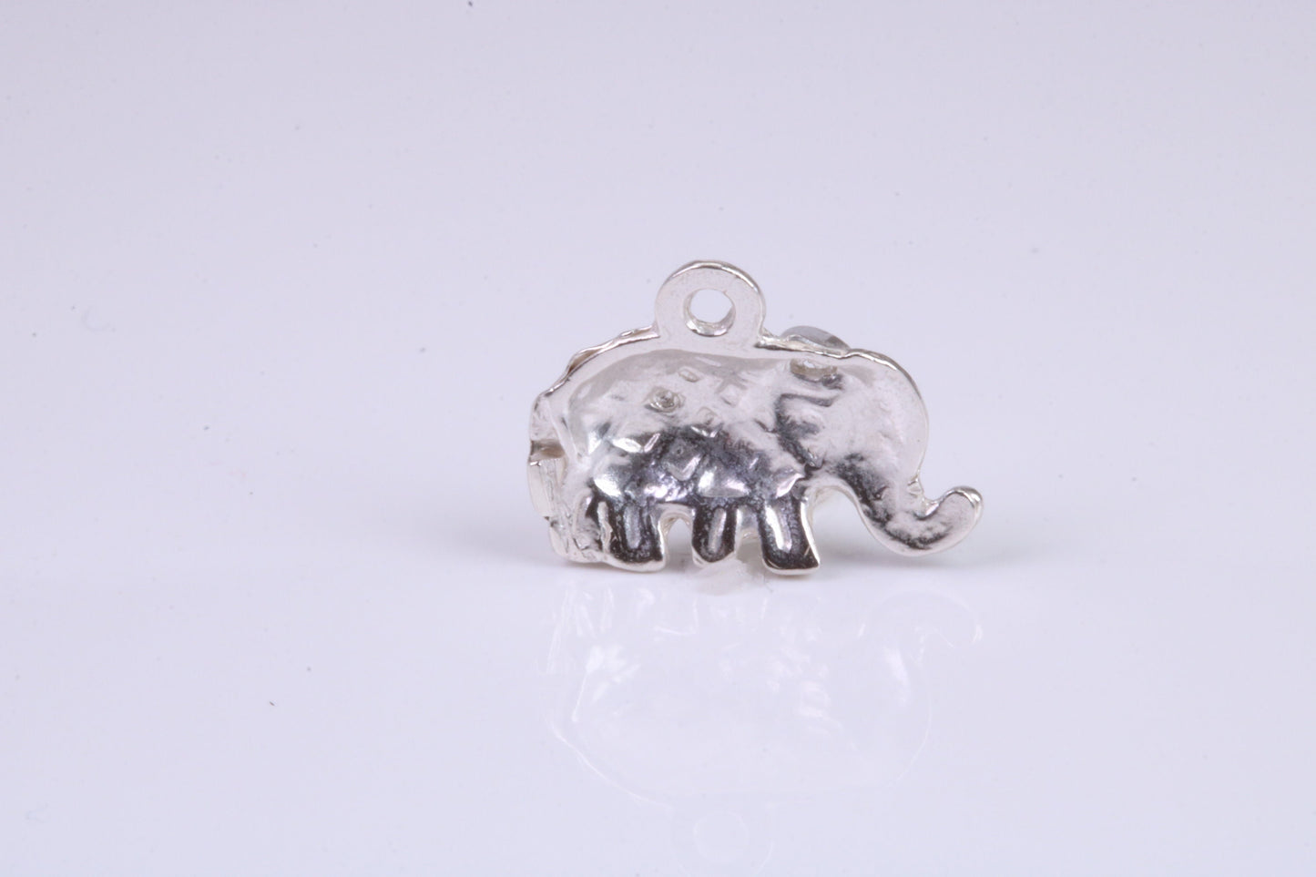 Elephant Charm, Traditional Charm, Made from Solid 925 Grade Sterling Silver, Complete with Attachment Link