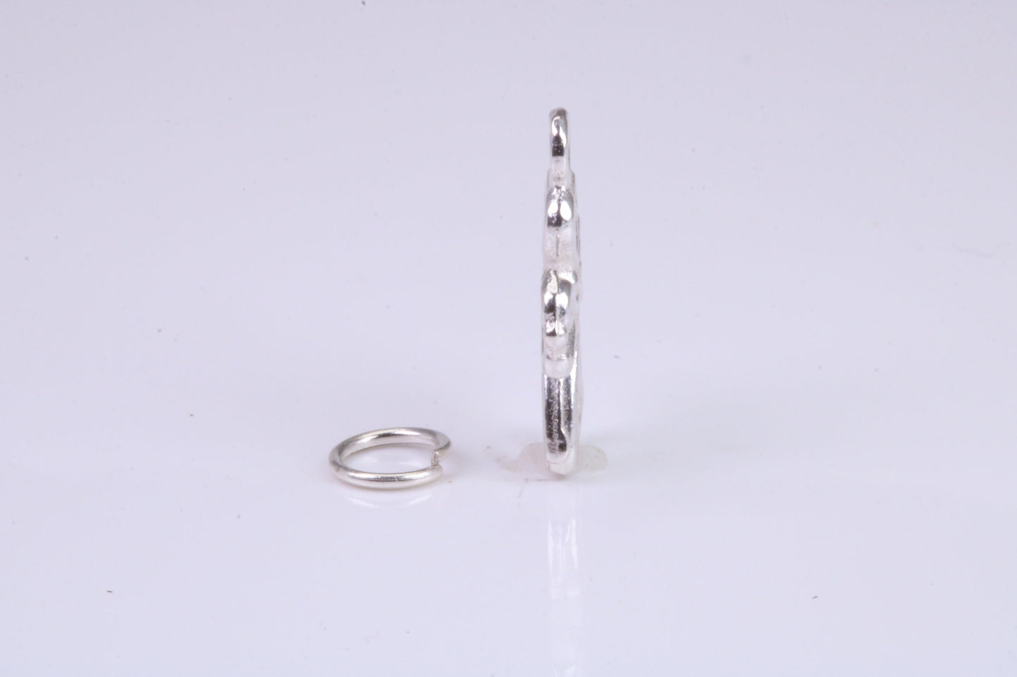 Cross Charm, Traditional Charm, Made from Solid 925 Grade Sterling Silver, Complete with Attachment Link