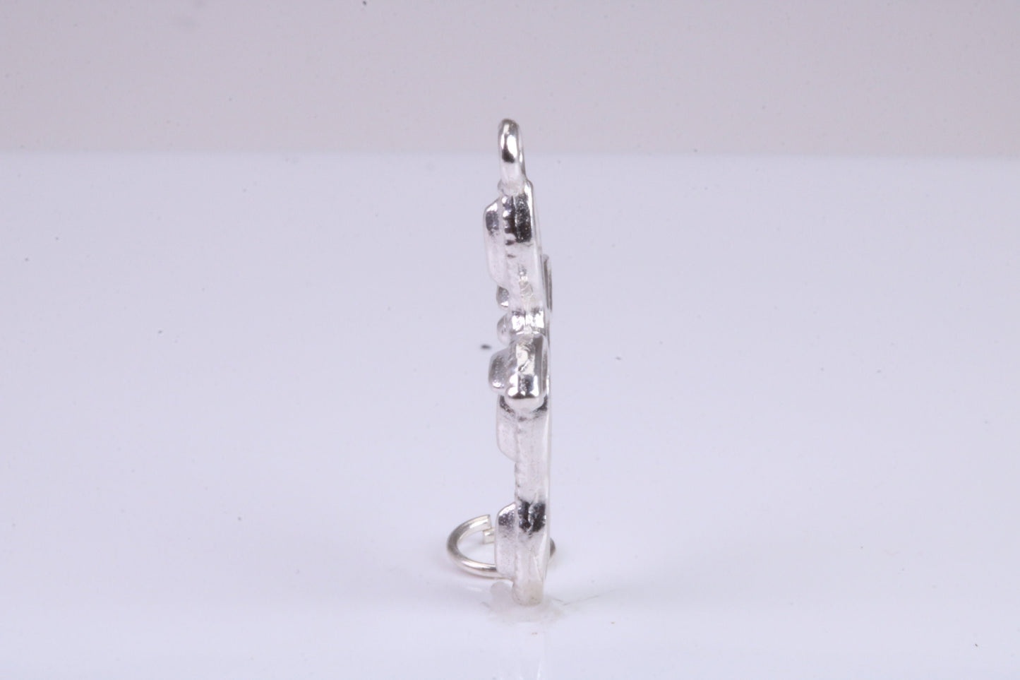 28 mm Long Cross Necklace, made from solid Sterling Silver, With 18 Inch Long Chain