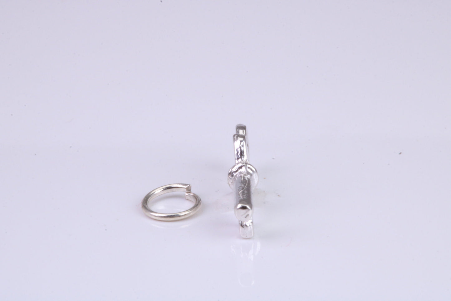 Key Charm, Traditional Charm, Made from Solid 925 Grade Sterling Silver, Complete with Attachment Link