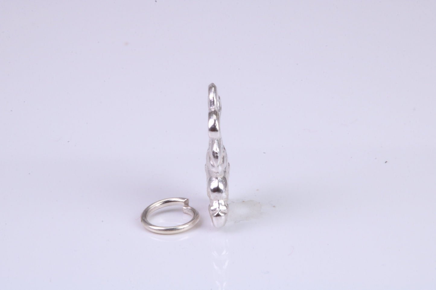 Bunny Rabbit Charm, Traditional Charm, Made from Solid 925 Grade Sterling Silver, Complete with Attachment Link