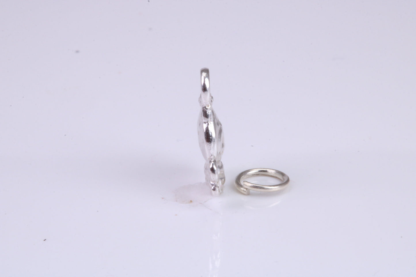 Bird Charm, Traditional Charm, Made from Solid 925 Grade Sterling Silver, Complete with Attachment Link