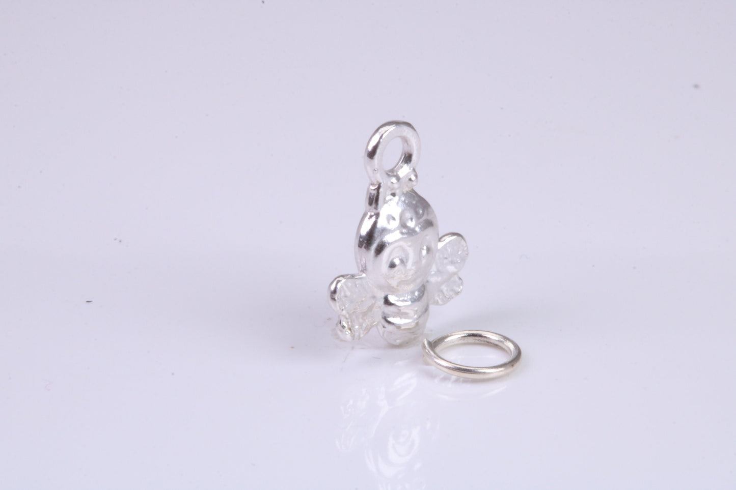 Bird Charm, Traditional Charm, Made from Solid 925 Grade Sterling Silver, Complete with Attachment Link