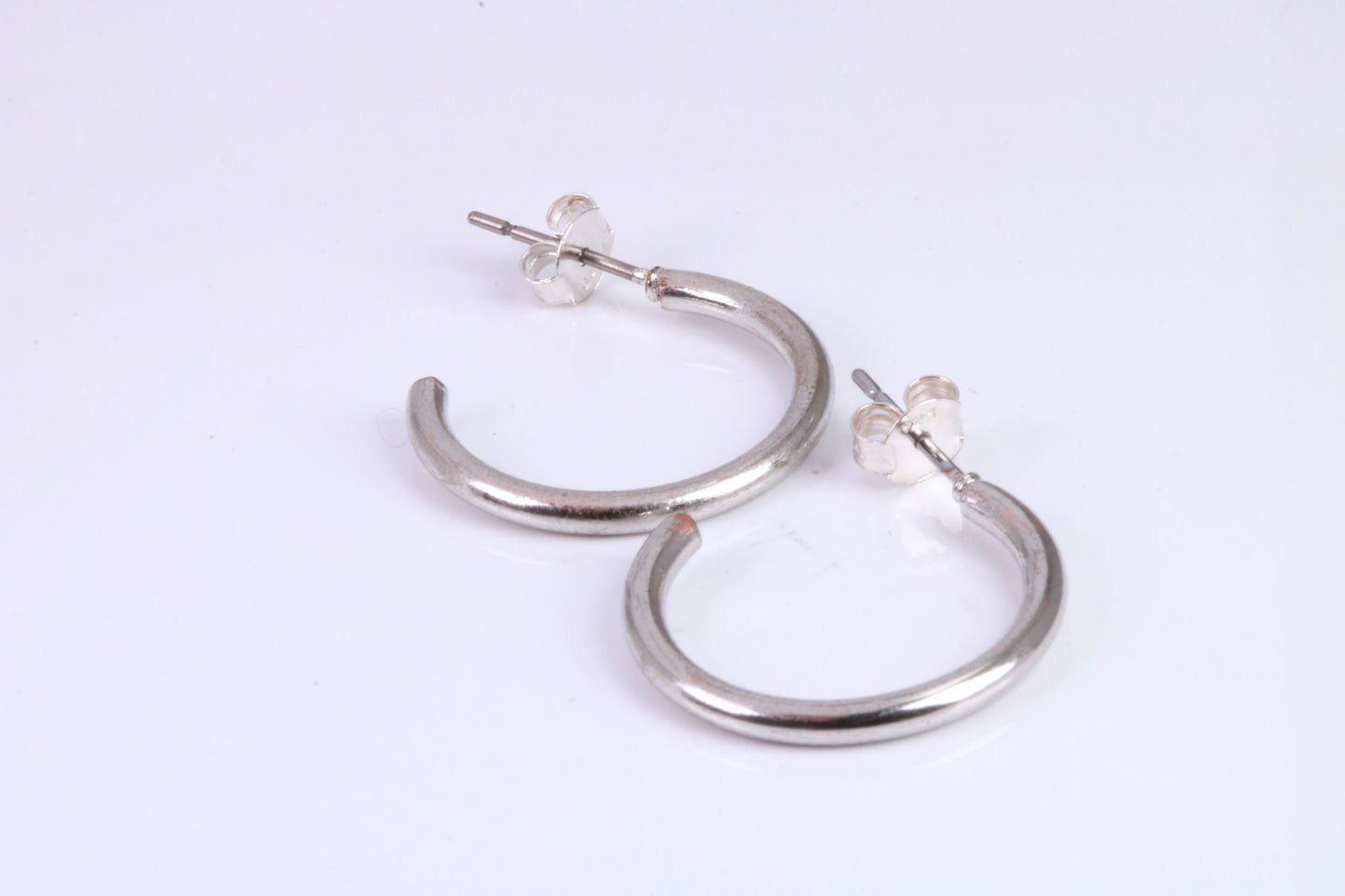 20 mm Round Creole Hoop Earrings Made from 925 Grade Sterling Silver