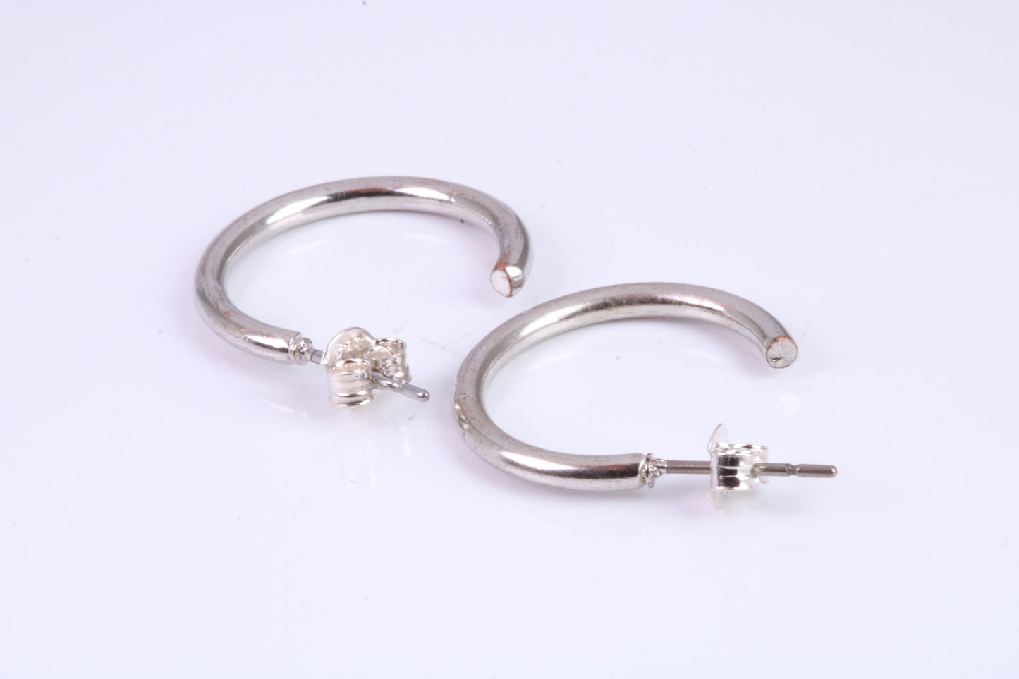 20 mm Round Creole Hoop Earrings Made from 925 Grade Sterling Silver