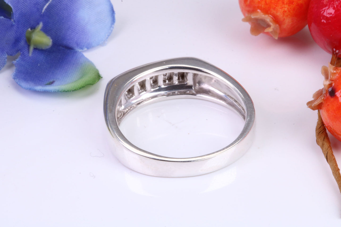 Gents Diamond set Signet Ring, Made from Solid Silver