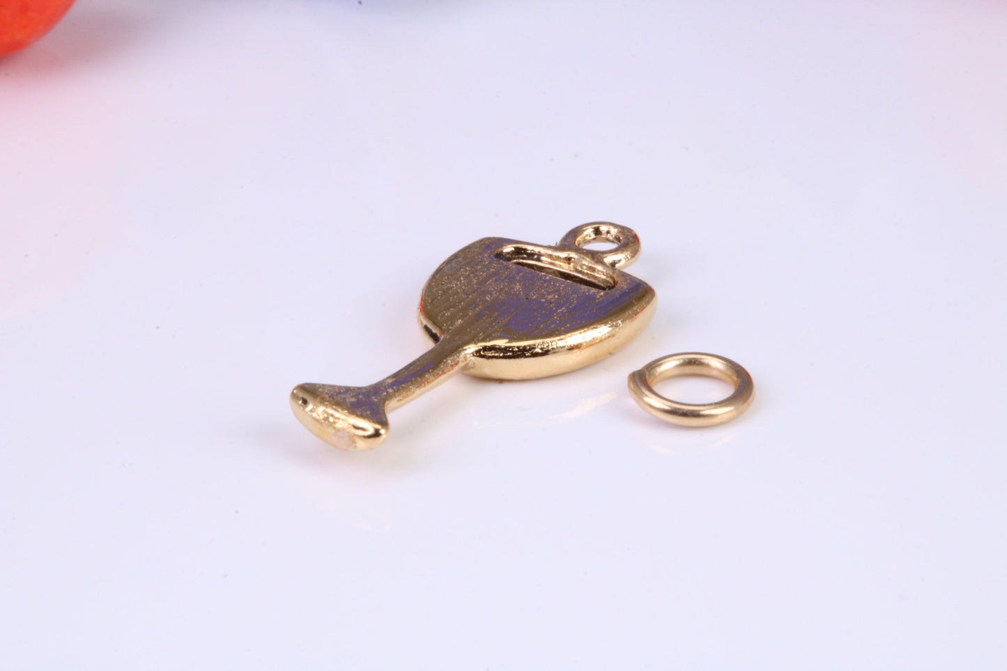Wine Glass Charm, Traditional Charm, Made from Solid Yellow Gold, British Hallmarked, Complete with Attachment Link