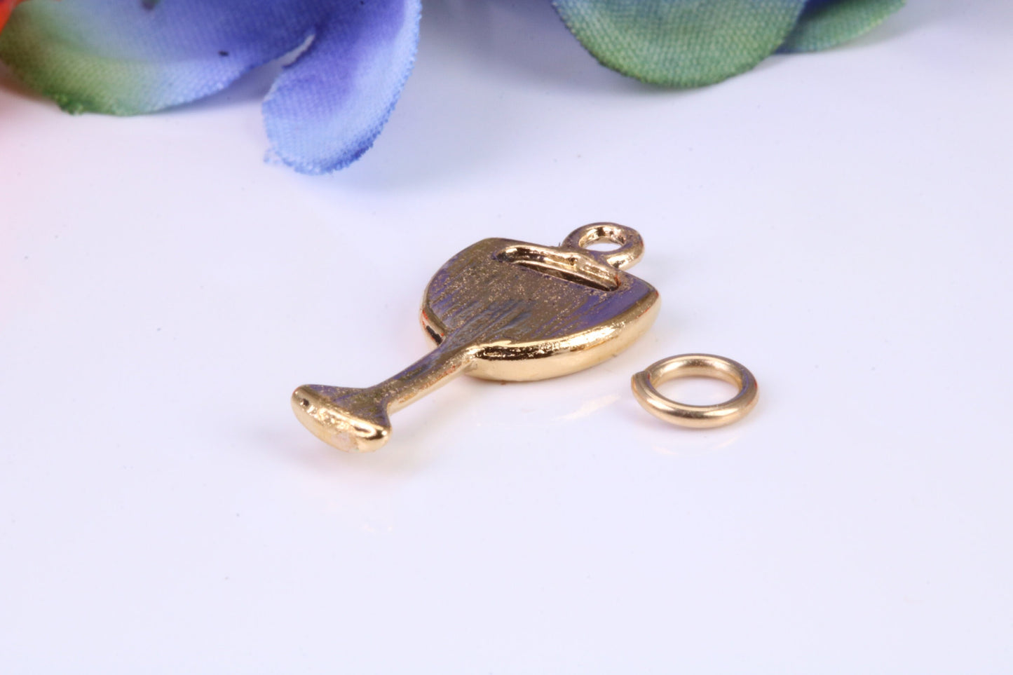 Wine Glass Charm, Traditional Charm, Made from Solid Yellow Gold, British Hallmarked, Complete with Attachment Link