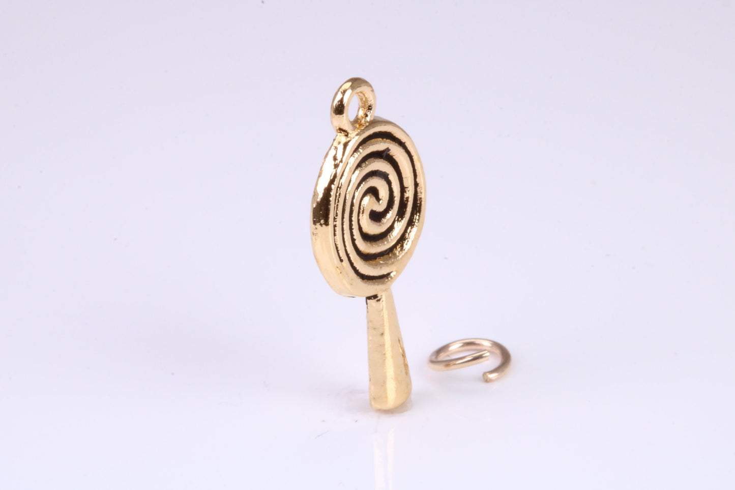 Spiral of Life Charm, Traditional Charm, Made from Solid Yellow Gold, British Hallmarked, Complete with Attachment Link