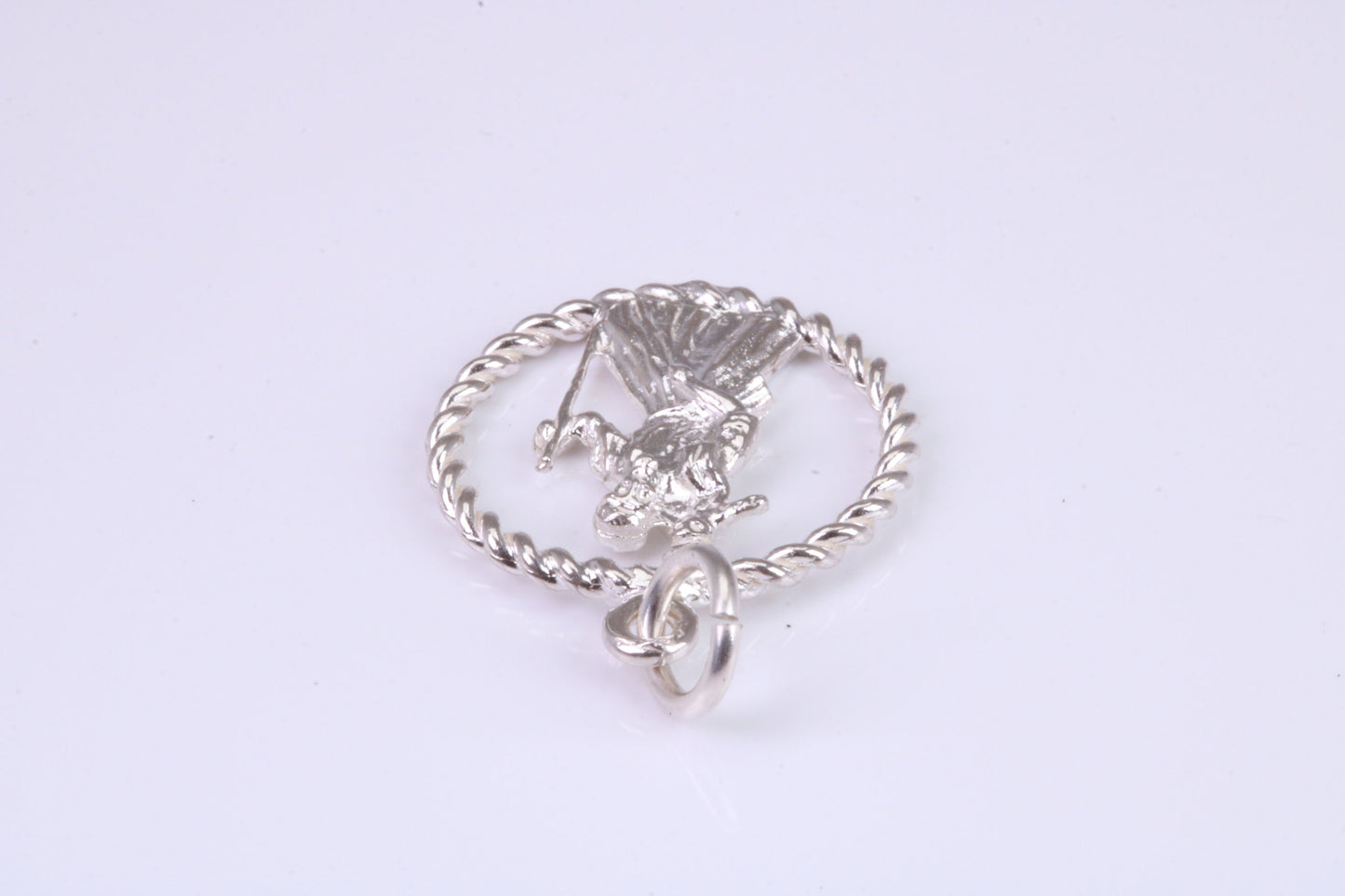 17 mm Round St Christopher, Made From Solid Cast Silver