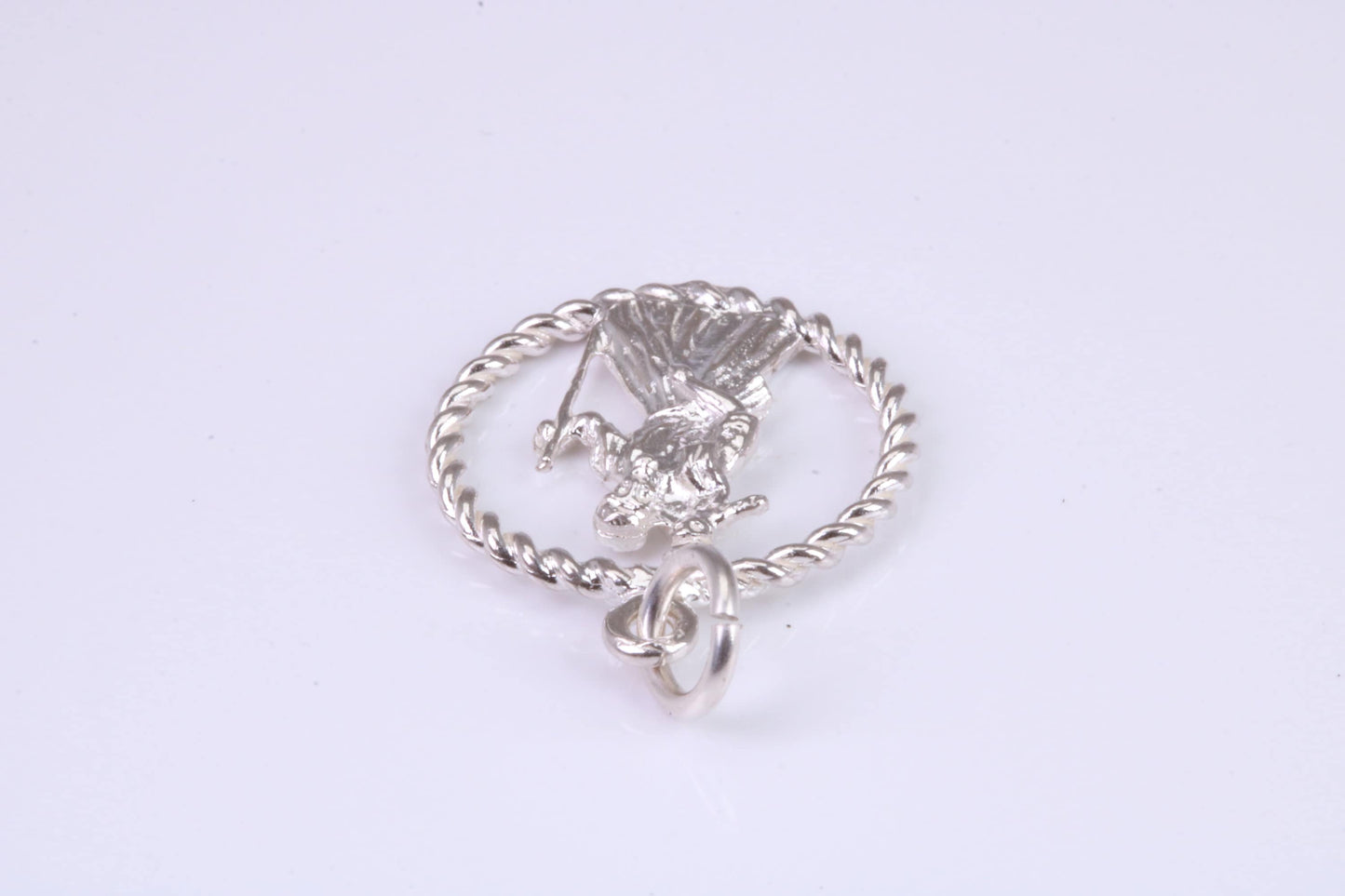 17 mm Round St Christopher, Made From Solid Cast Silver
