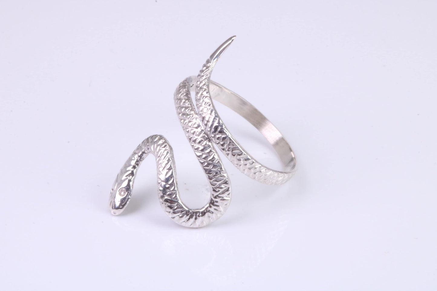 Snake Ring, made from solid cast silver