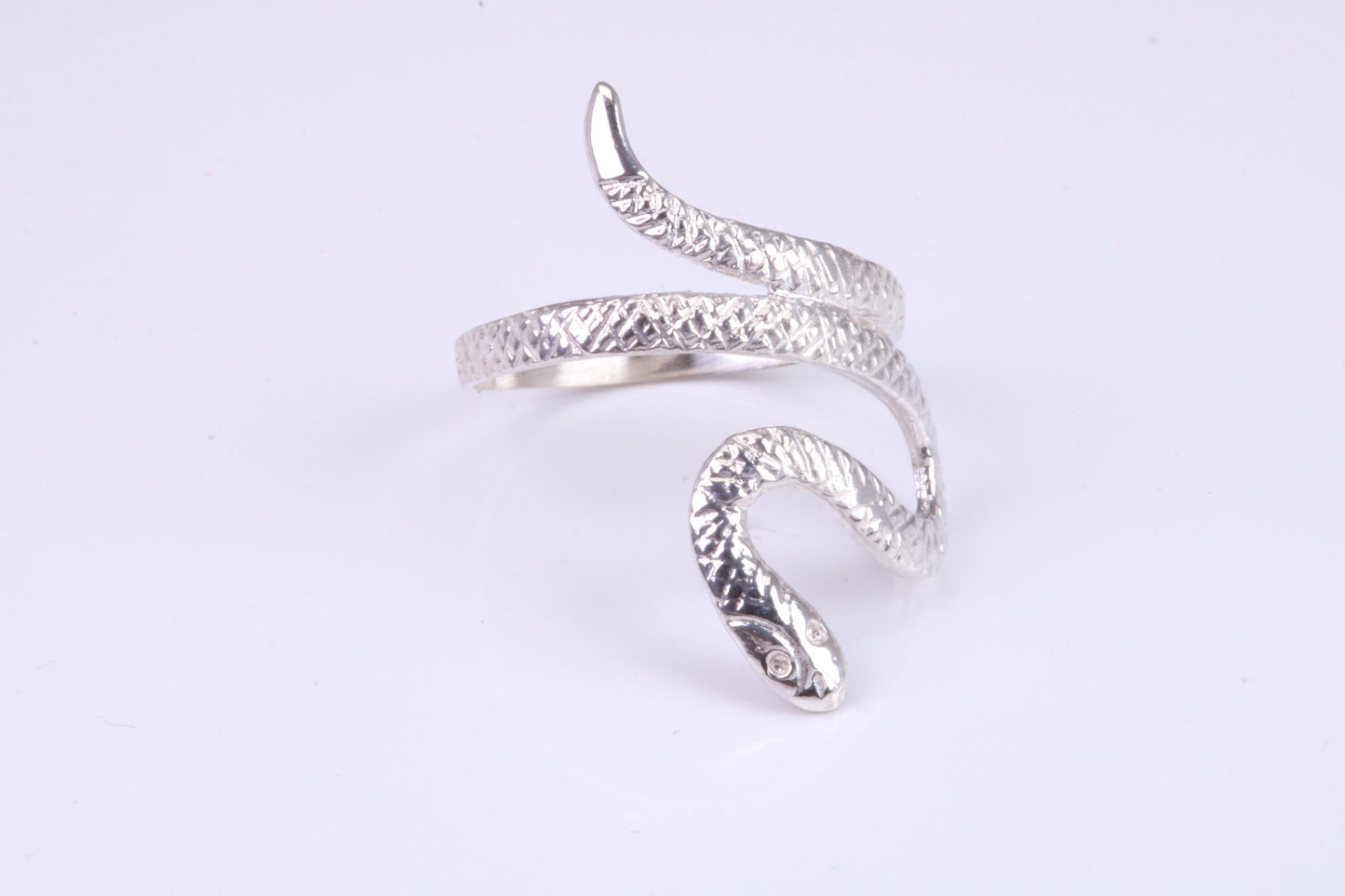 Snake Ring, made from solid cast silver