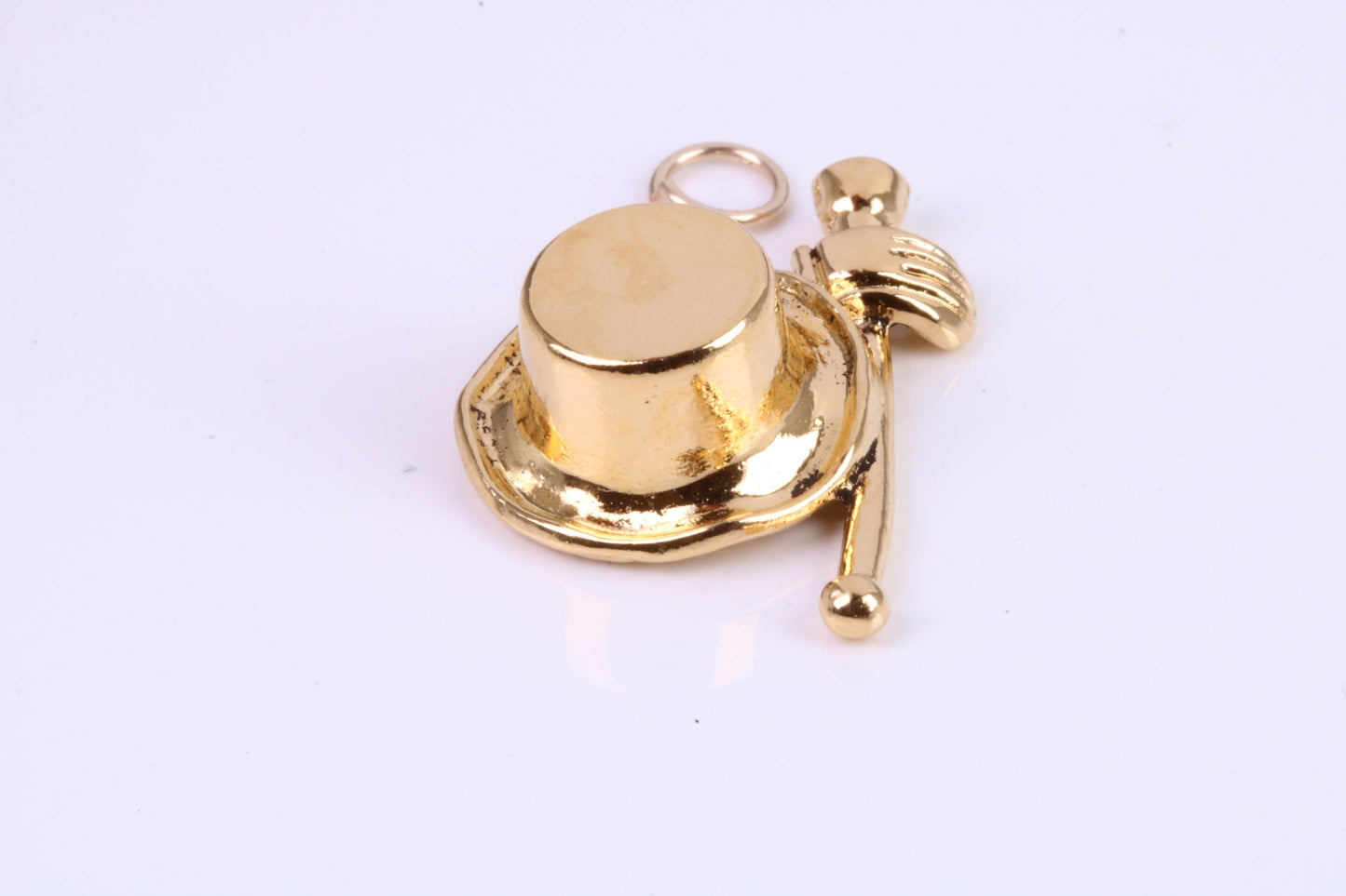 Magicians Hat Charm, Traditional Charm, This charm is made from solid cast Yellow Gold British Hallmarked