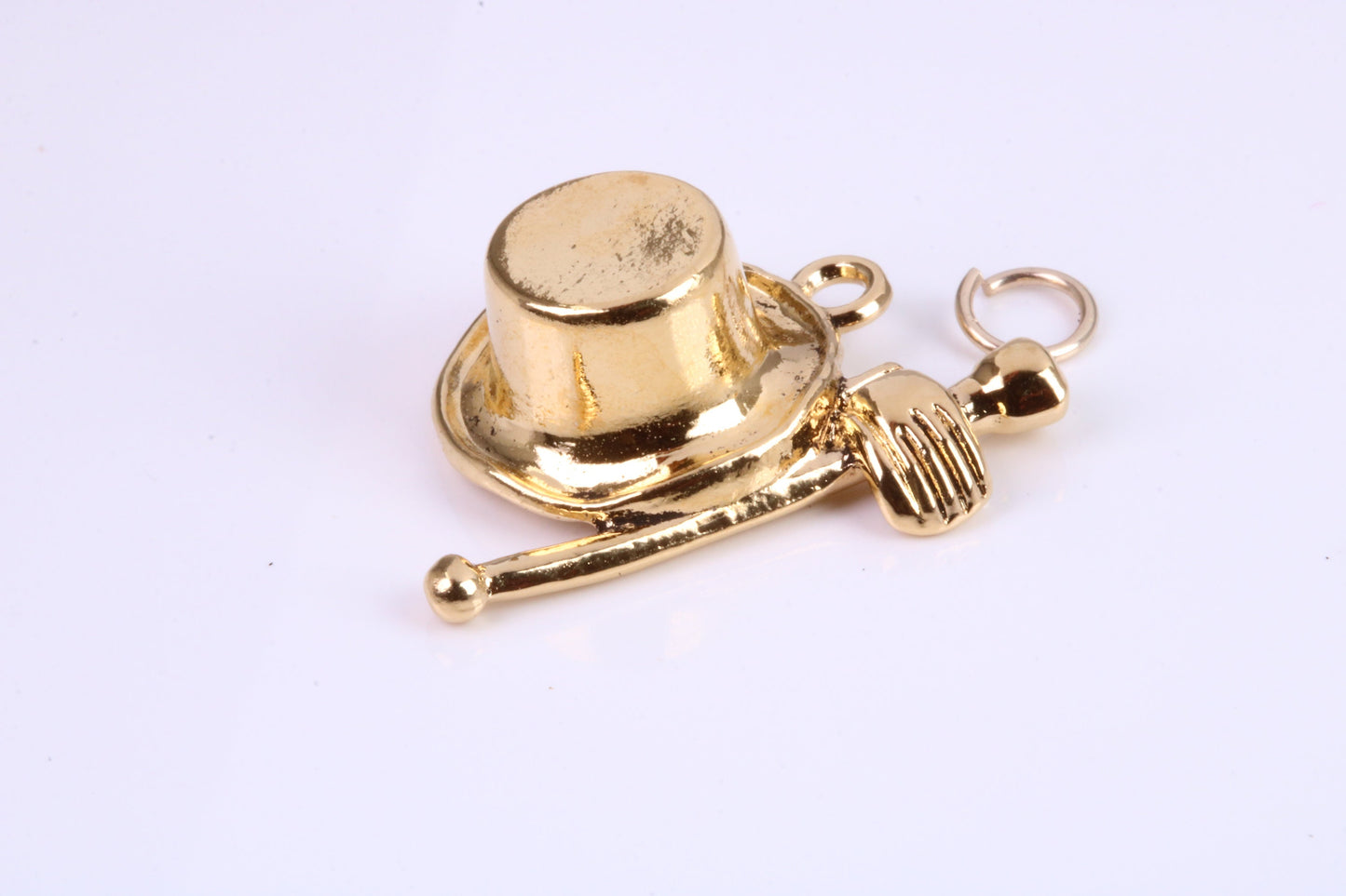 Magicians Hat Charm, Traditional Charm, This charm is made from solid cast Yellow Gold British Hallmarked