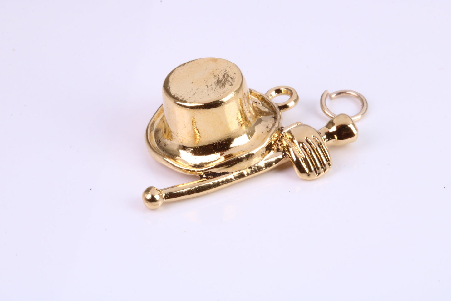 Magicians Hat Charm, Traditional Charm, This charm is made from solid cast Yellow Gold British Hallmarked