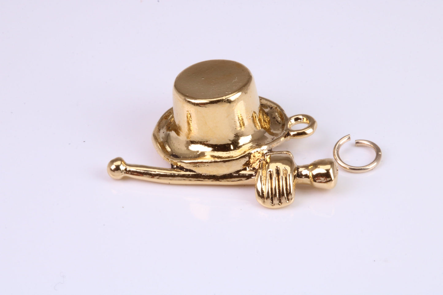 Magicians Hat Charm, Traditional Charm, This charm is made from solid cast Yellow Gold British Hallmarked