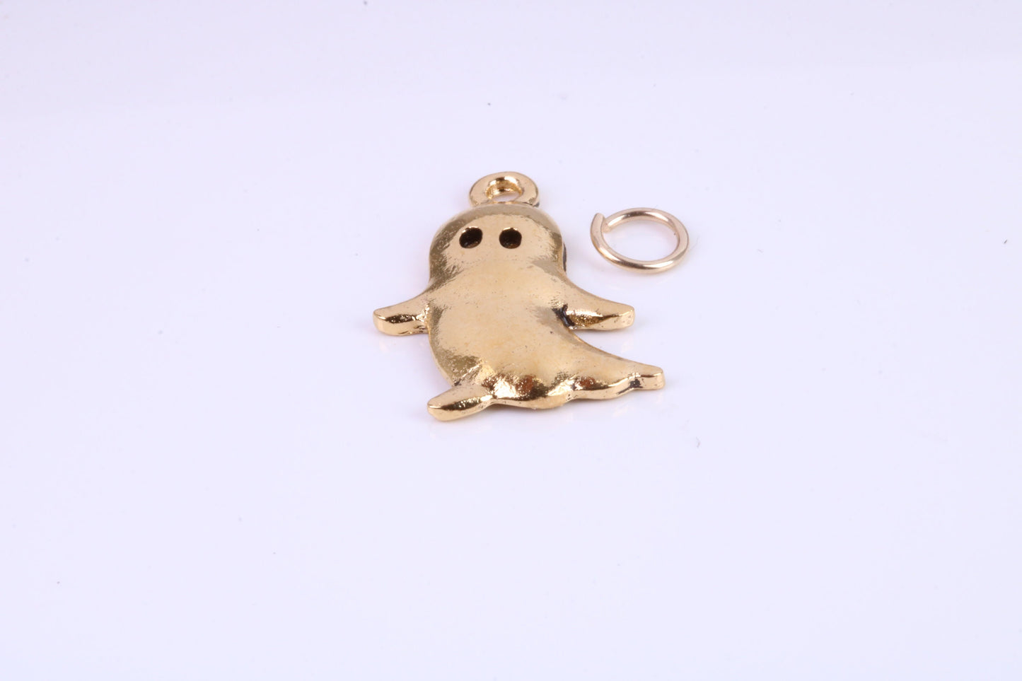 Ghost Charm, Traditional Charm, This charm is made from solid cast Yellow Gold British Hallmarked