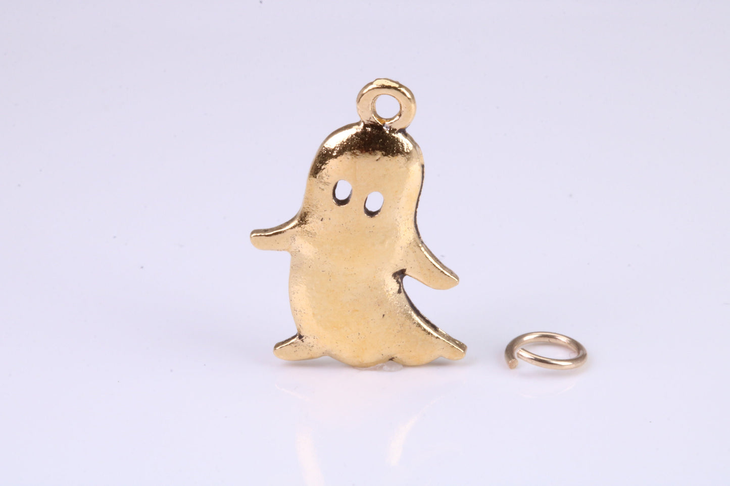 Ghost Charm, Traditional Charm, This charm is made from solid cast Yellow Gold British Hallmarked
